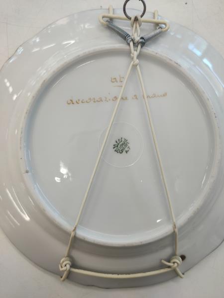 COPPIA PIATTINI GINORI DECORATI A MANO