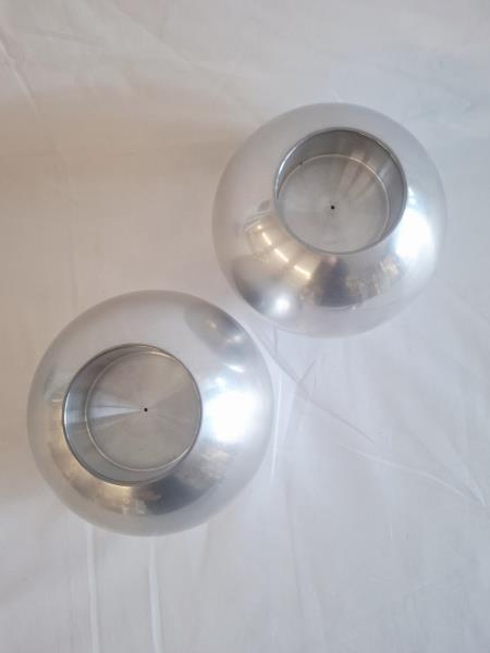 COPPIA PORTACANDELE ALLUMINIO IKEA