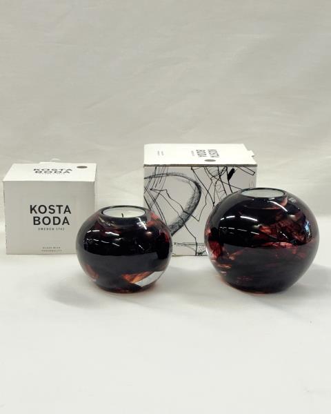 COPPIA PORTACANDELE KOSTA BODA