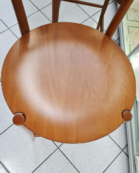 COPPIA SGABELLI LEGNO CALLIGARIS CON SEDUTA