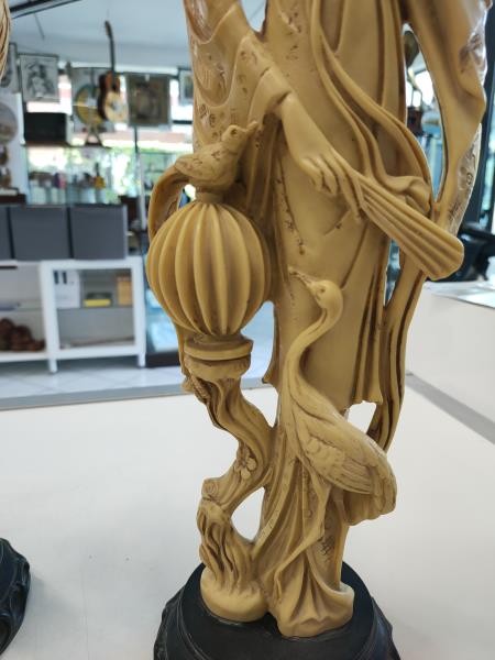 COPPIA STATUE ORIENTALI VINTAGE