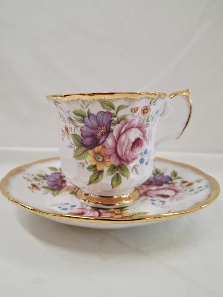 COPPIA TAZZE ENGLAND FIORI