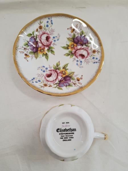 COPPIA TAZZE ENGLAND FIORI