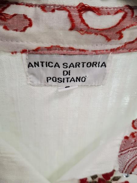 COPRICOSTUME ANTICA SARTORIA DI POSITANO BIANCO PIETRE ROSSE