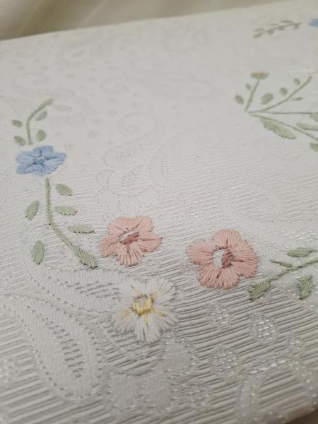 COPRILETTO MATRIMONIALE BIANCO RICAMATO