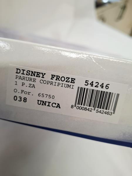 COPRIPIUMINO CON FEDERA DISNEY FROZEN LETTO SINGOLO