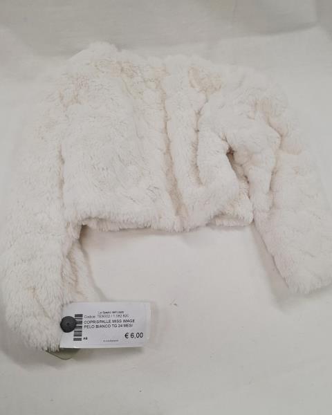 COPRISPALLE MISS IMAGE PELO BIANCO TG 24 MESI