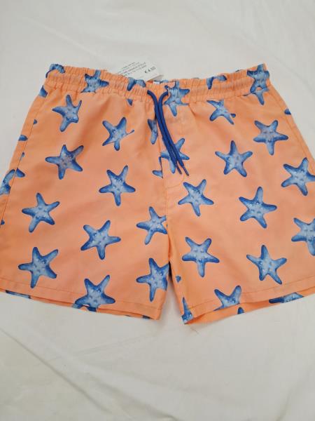 COSTUME ARANCIO STELLE MARINE BLU TG 11/12 ANNI