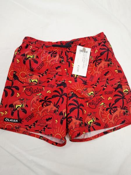 COSTUME BIMBO ROSSO SURF 7/8 ANNI