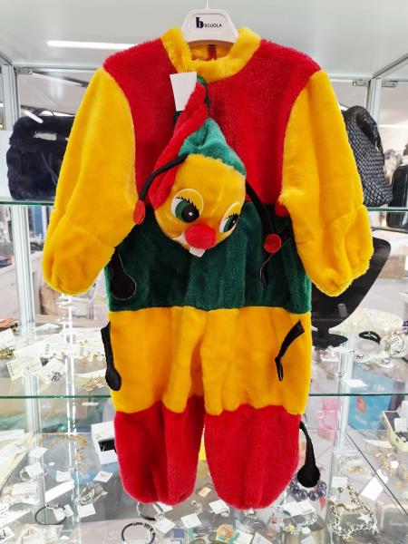 COSTUME CARNEVALE BRUCO PELUCHE TG 12/24 MESI