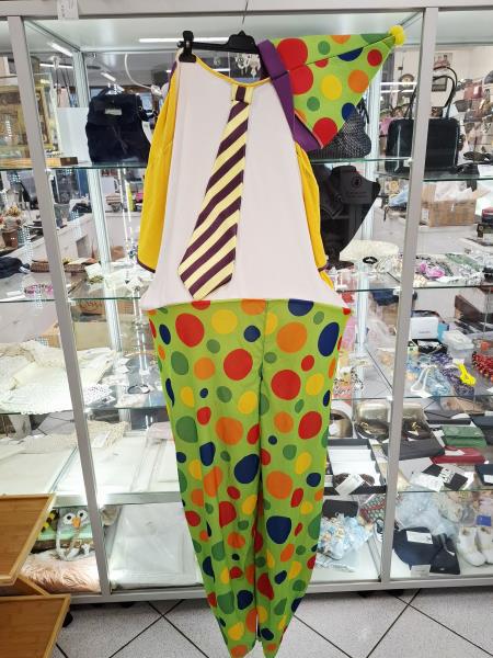 COSTUME CARNEVALE PAGLIACCIO ADULTO