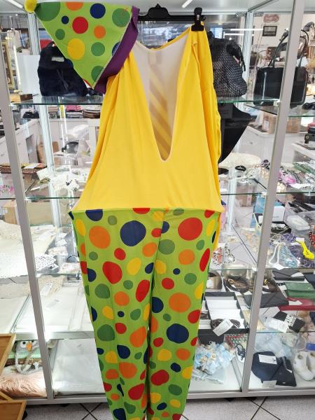 COSTUME CARNEVALE PAGLIACCIO ADULTO