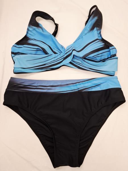 COSTUME DUE PEZZI NERO E AZZURRO TG XL