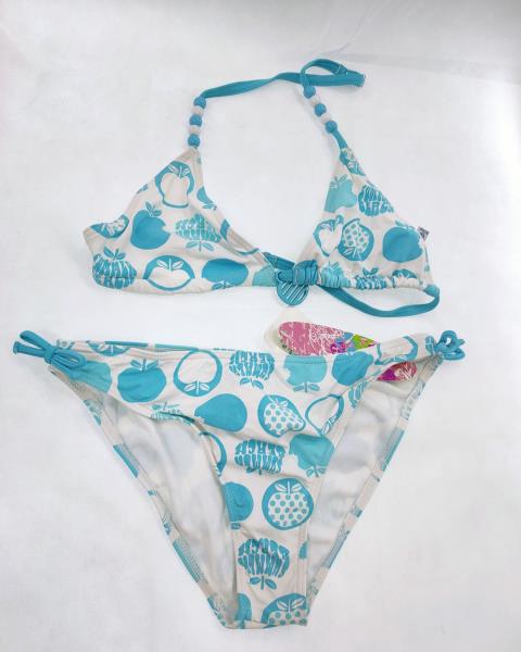 COSTUME MAYORAL 2 PEZZI BIANCO AZZURRO FRUTTI NUOVO! TG 18 ANNI