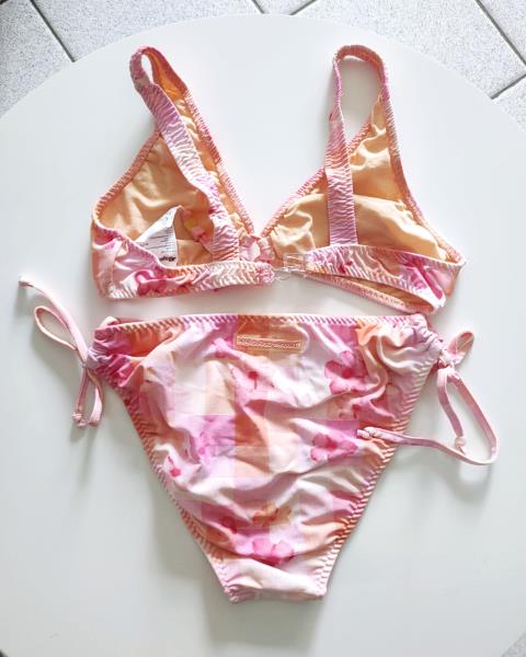 COSTUME MAYORAL 2 PEZZI ROSA FIORI  NUOVO! TG 16 ANNI