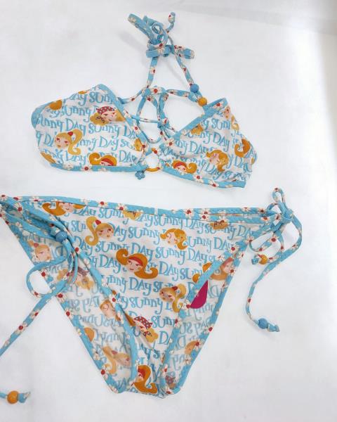 COSTUME MAYORAL 2 PEZZI SCRITTE AZZURRE NUOVO! TG 16 ANNI