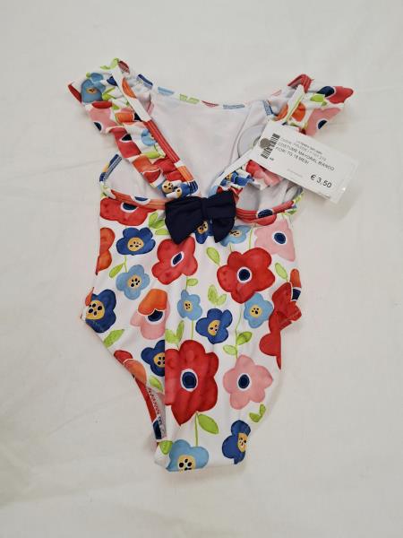 COSTUME MAYORAL BIANCO FIORI TG 18 MESI