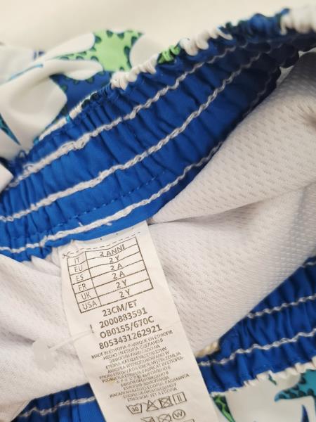 COSTUMINO BIANCO STELLE MARINE TG 2 ANNI