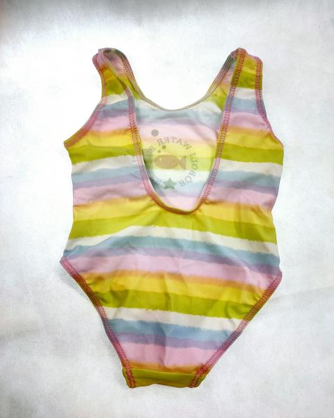 COSTUMINO BOBOLI RIGHE COLORATE TG 6 MESI