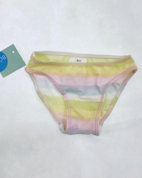 COSTUMINO MUTANDINA BOBOLI RIGHE COLORATE TG 6 MESI NUOVO!