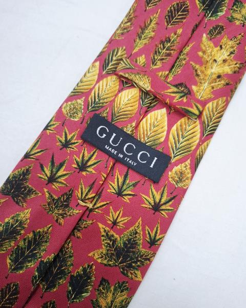 CRAVATTA GUCCI FOGLIE