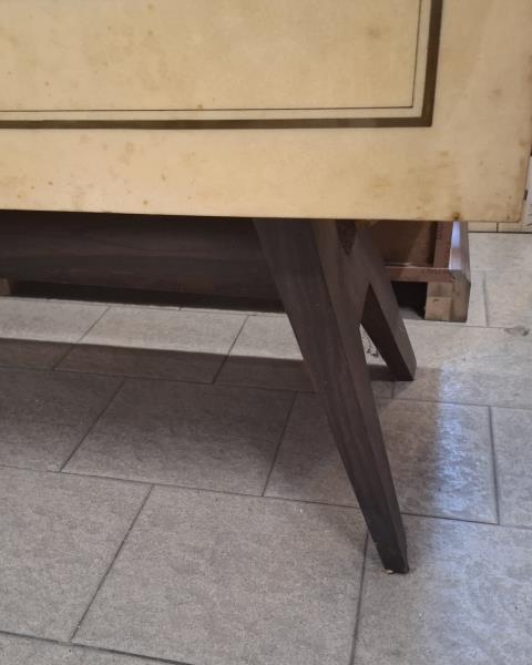CREDENZA VINTAGE ANTE STAMPE VETRIFICATE SCOMPARTO BAR