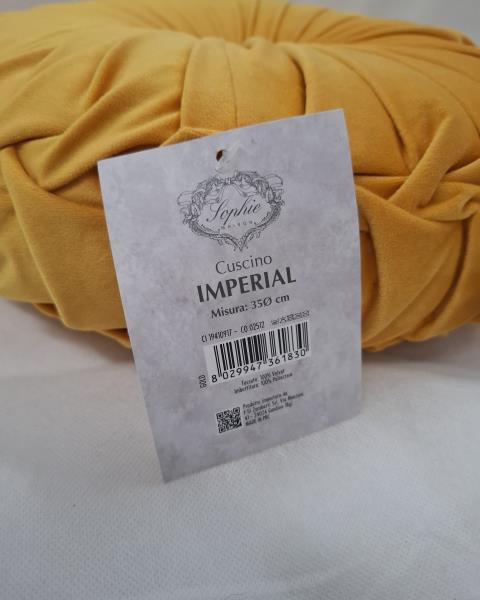 CUSCINO IMPERIAL GIALLO TONDO