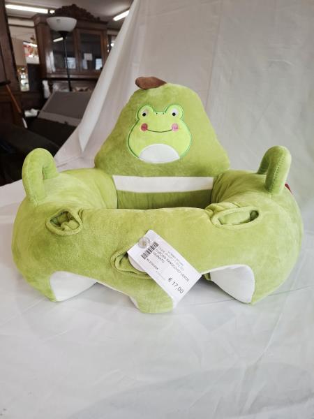 CUSCINO RANOCCHIO VERDE NEONATO