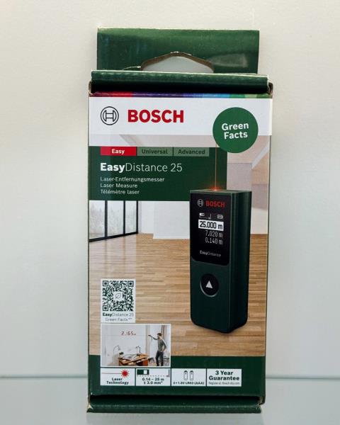 DISTANZIOMETRO LASER DIGITALE BOSCH EASYDISTANCE 25