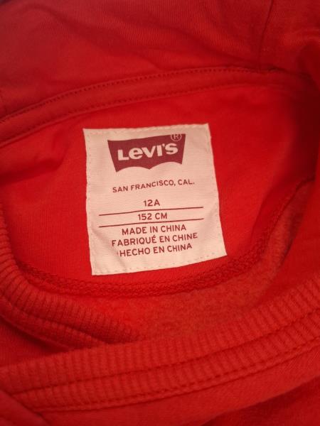 FELPA LEVIS ROSSA TG 12 ANNI