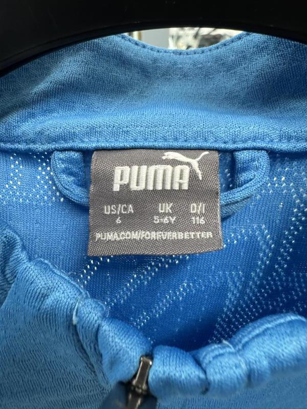 FELPA PUMA MAN CITY AZZURRA GIALLA TG 5/6 ANNI