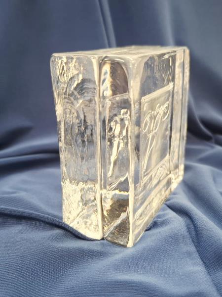 FERMACARTE CUBO VETRO