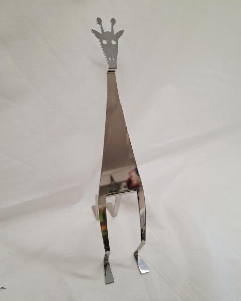 FIGURA DECORATIVA GIRAFFA ACCIAIO ALESSI