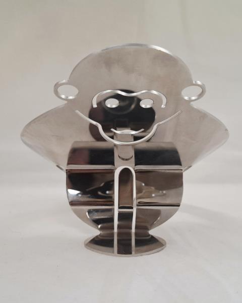 FIGURA DECORATIVA SCIMMIA ACCIAIO ALESSI