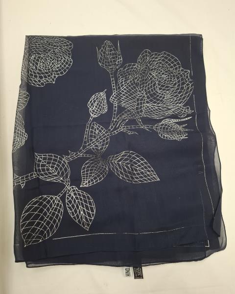 FOULARD MOSCHINO BLU SETA