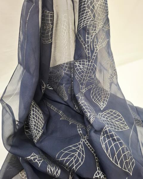 FOULARD MOSCHINO BLU SETA