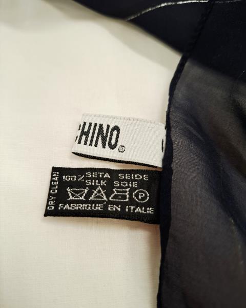 FOULARD MOSCHINO BLU SETA