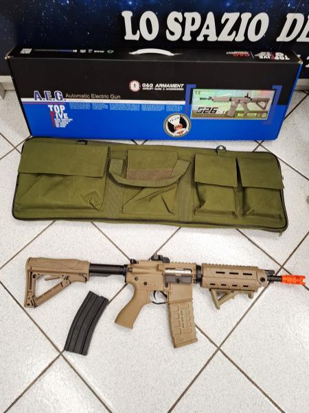 FUCILE SOFTAIR G&G G26 DST + CUSTODIA E CARICATORI (NO CARICABATTERIE)