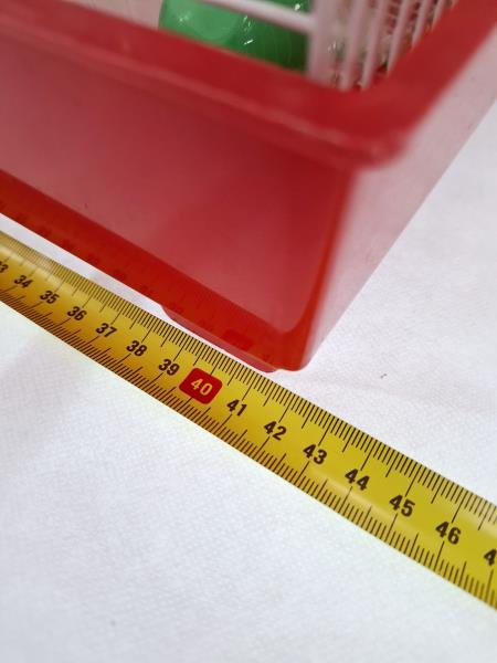 GABBIA CRICETI ROSSA BIANCA ACCESSORI