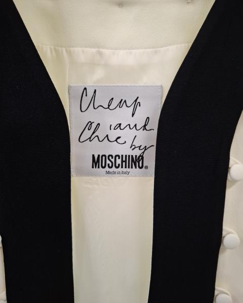 GIACCA + GONNA MOSCHINO BIANCO NERO TG 42 (giacca alonata)