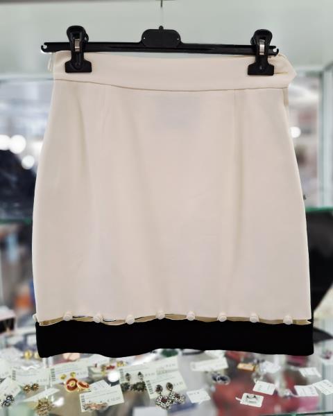 GIACCA + GONNA MOSCHINO BIANCO NERO TG 42 (giacca alonata)