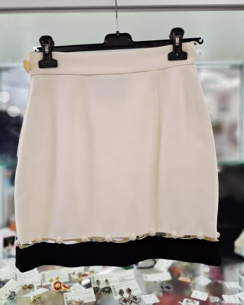 GIACCA + GONNA MOSCHINO BIANCO NERO TG 42 (giacca alonata)