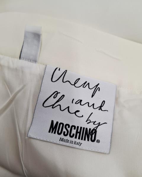GIACCA + GONNA MOSCHINO BIANCO NERO TG 42 (giacca alonata)