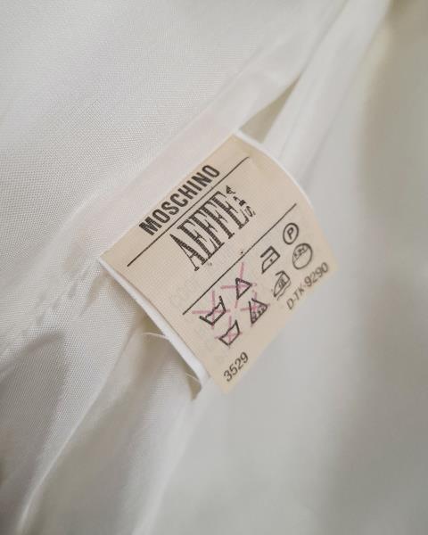 GIACCA + GONNA MOSCHINO BIANCO NERO TG 42 (giacca alonata)