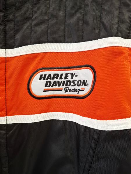 GIACCA HARLEY DAVIDSON NERA ARANCIO TG S