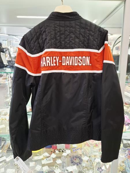 GIACCA HARLEY DAVIDSON NERA ARANCIO TG S
