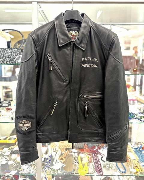 GIACCA MOTO HARLEY DAVIDSON PELLE TG M