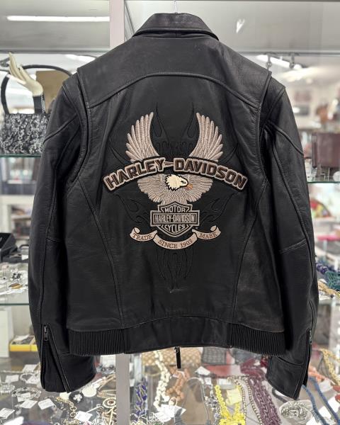 GIACCA MOTO HARLEY DAVIDSON PELLE TG M