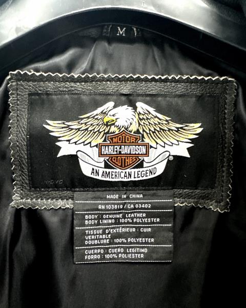 GIACCA MOTO HARLEY DAVIDSON PELLE TG M