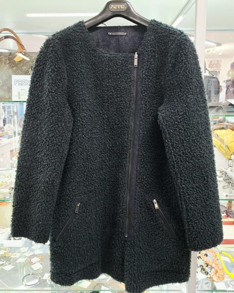 GIACCA ONLY DOUBLEFACE BLU PELO VERDE TG M